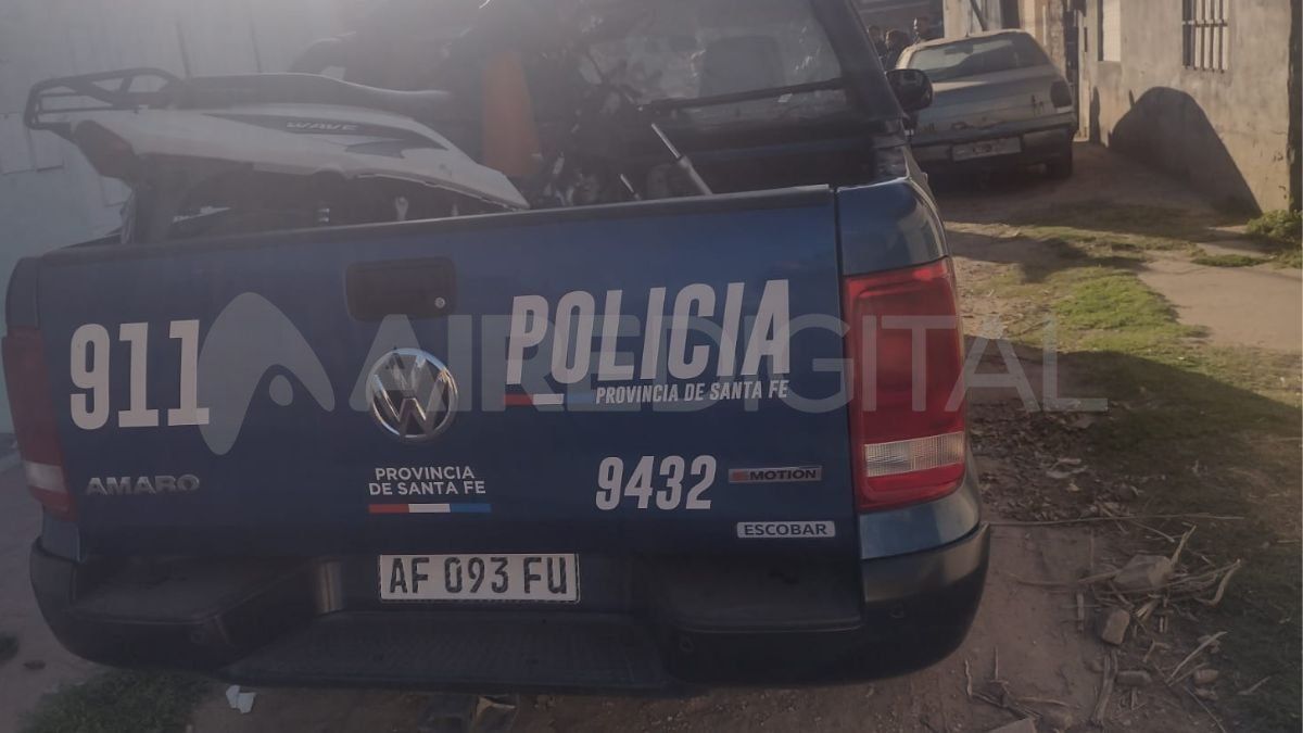 La moto fue trasladada a la Comisaría N° 26.