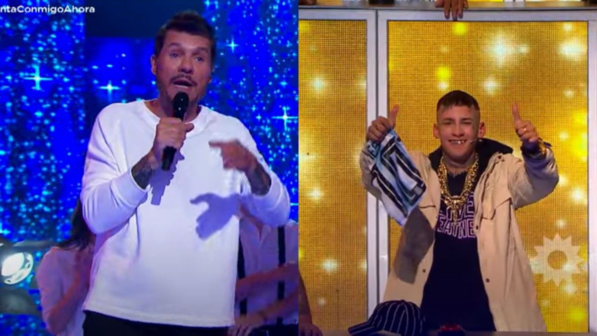 Marcelo Tinelli demostró su apoyo a L-Gante en Canta Conmigo Ahora