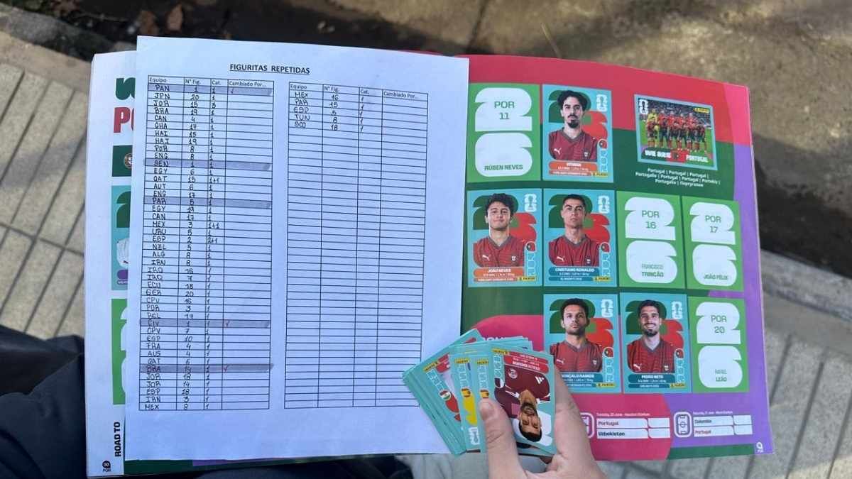 La lista de las figuritas que faltan, clave para el intercambio. La lista de las figuritas que faltan, clave para el intercambio.