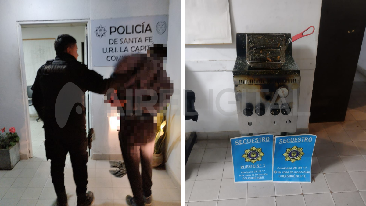 El cuento de Hansel y Gretel en Colastiné Norte: se robó una freidora y lo encontraron por los rastros de aceite