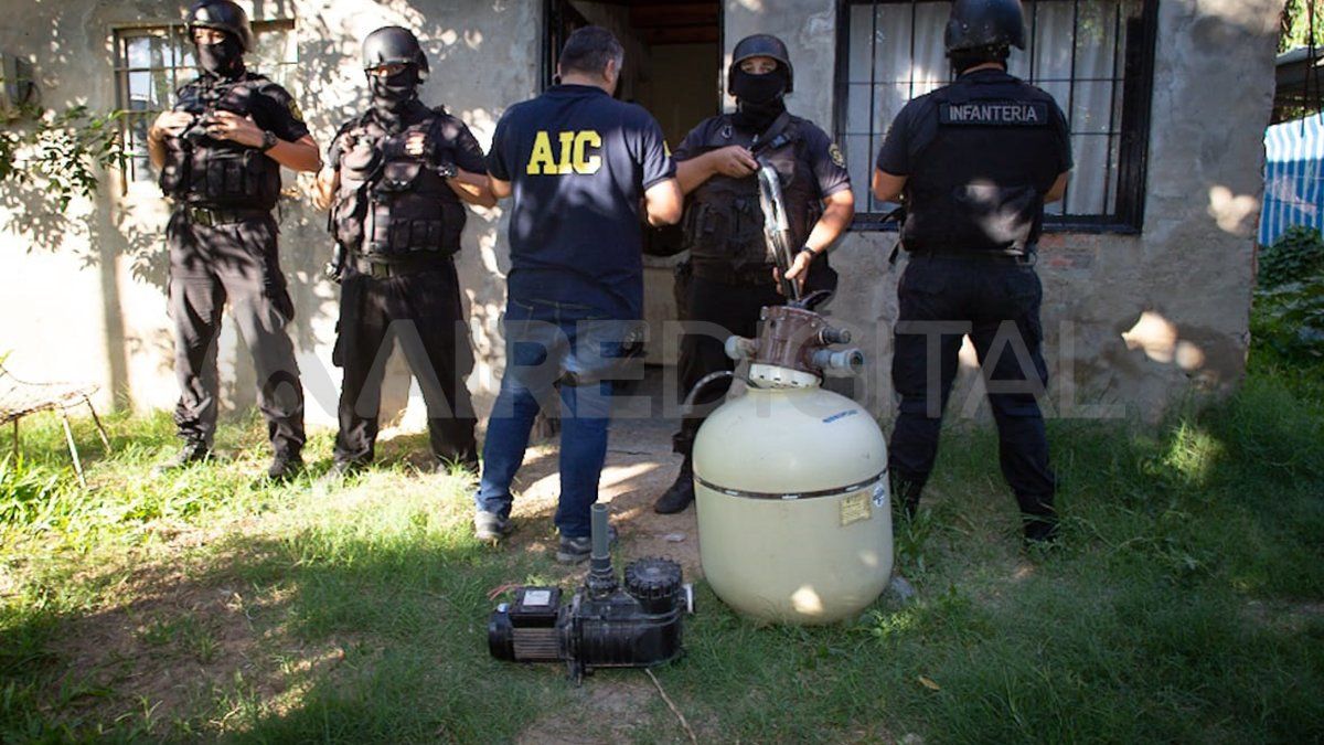 Secuestro. En un domicilio los investigadores encontraron elementos que presuntamente sería robados.&nbsp;