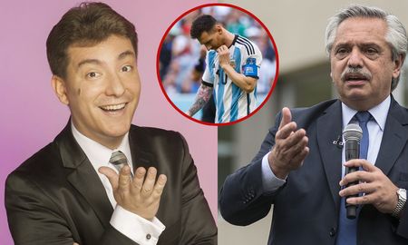 El humorista de AIRE, Ariel Tarico, imitó al presidente, Alberto Fernández, y jugó a hacer cambios en el equipo de Scaloni. El humorista de AIRE, Ariel Tarico, imitó al presidente, Alberto Fernández, y jugó a hacer cambios en el equipo de Scaloni.