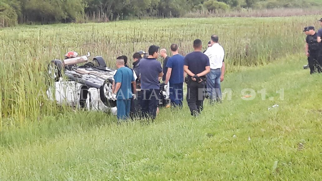 Vuelco fatal en la Autopista