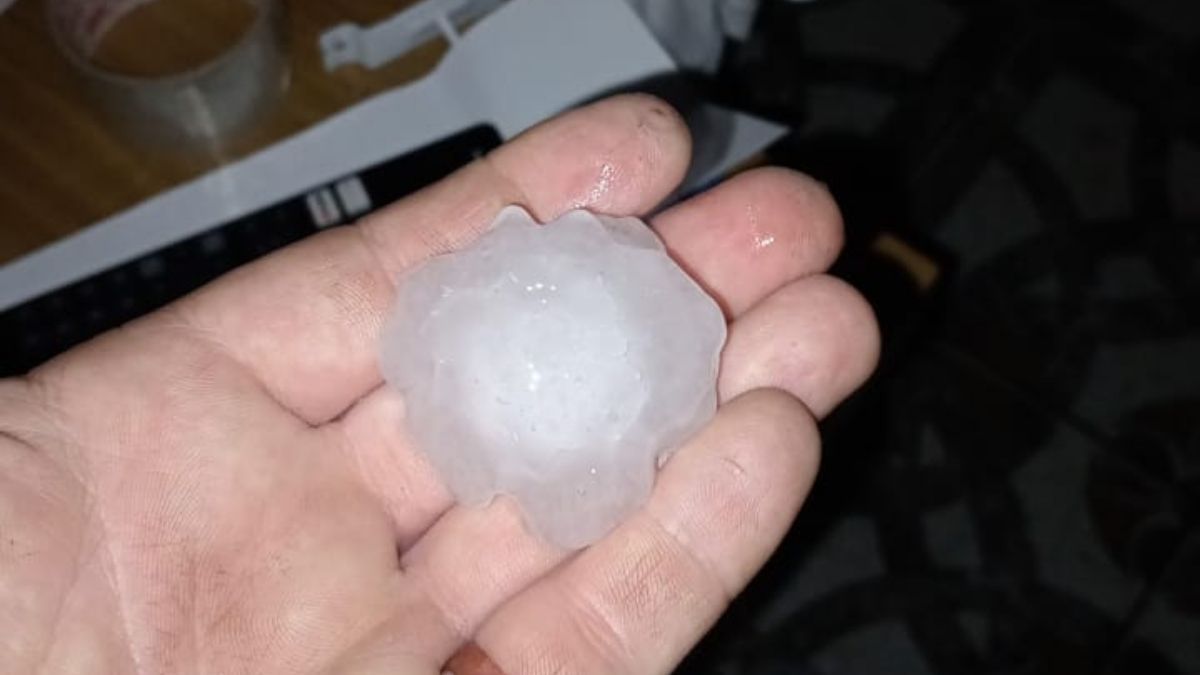 Granizo en Santo Domingo