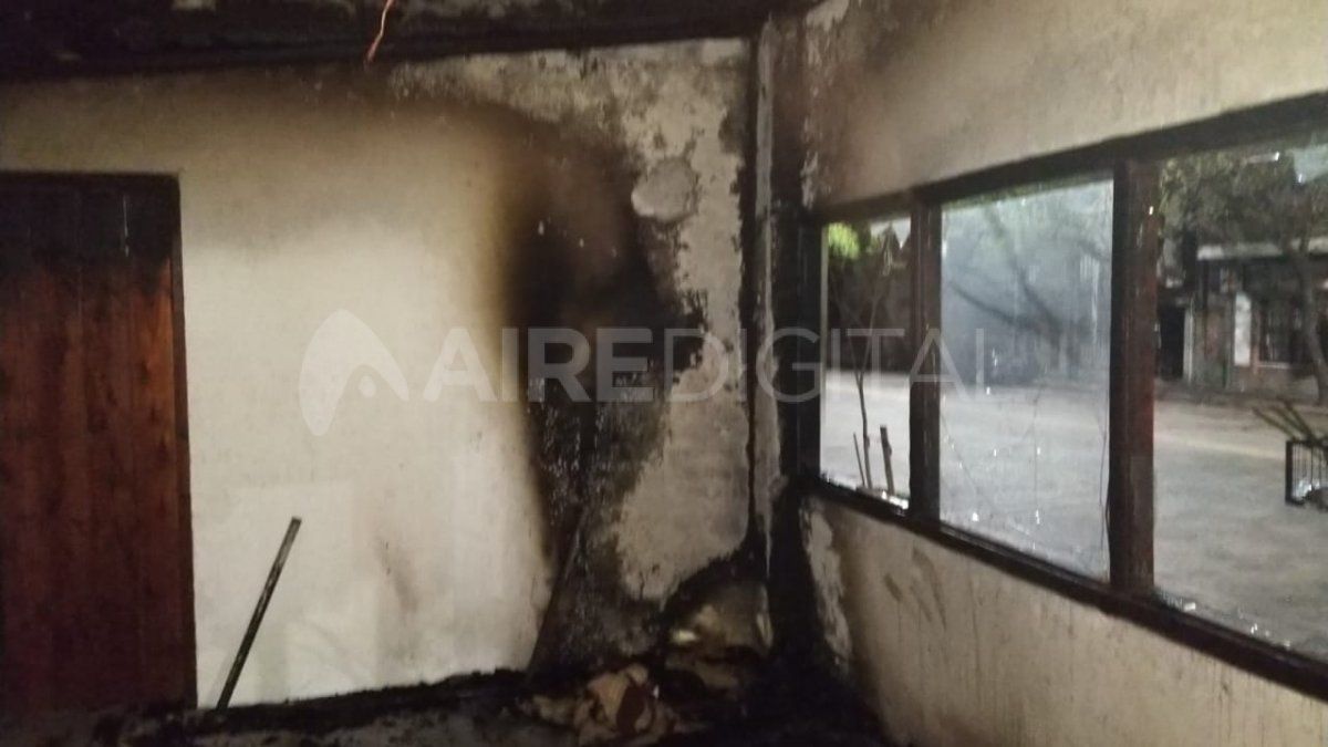 Wenceslao: los daños en el interior del local