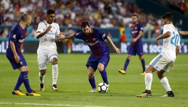 Messi marcó el camino de Barcelona ante Real Madrid