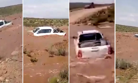 Jujuy: intentaron cruzar un río creciente, fueron arrastrados por la corriente y murió una mujer Jujuy: intentaron cruzar un río creciente, fueron arrastrados por la corriente y murió una mujer