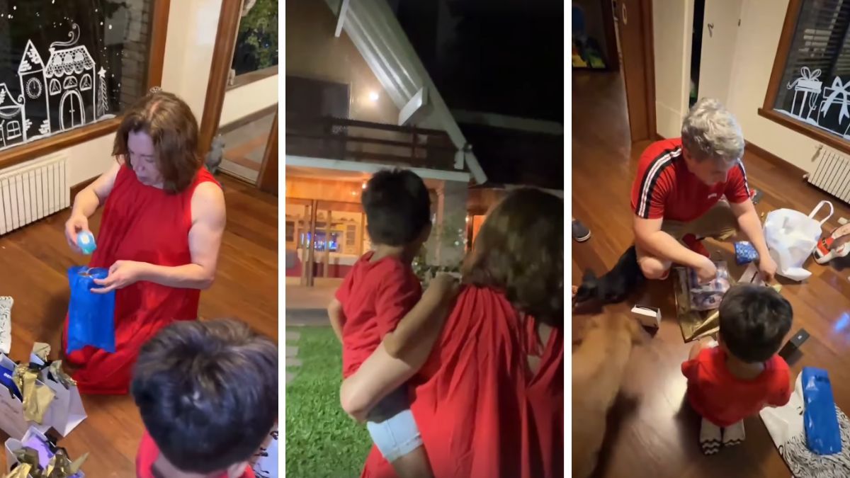 Lizy Tagliani compartió imágenes de una Navidad muy especial junto a su familia.