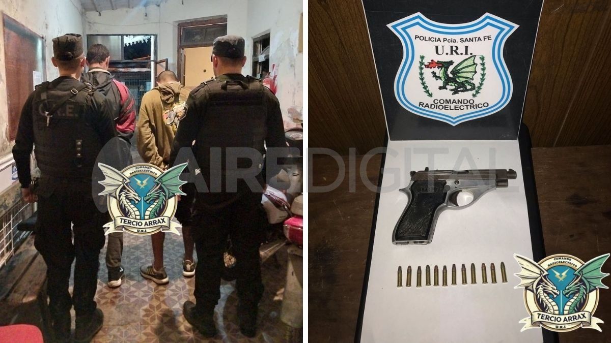 Detuvieron a dos hombres tras tirotear una casa