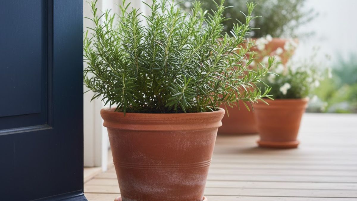 Romero en la entrada de la casa.&nbsp;