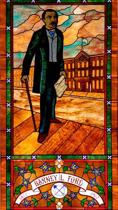 Barney L. Ford es uno de los próceres de Colorado. En el Capitolio local hay un vitral que lo homenajea.