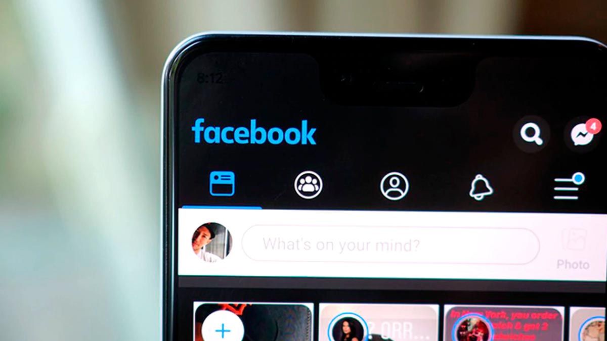 "Modo oscuro" de Facebook