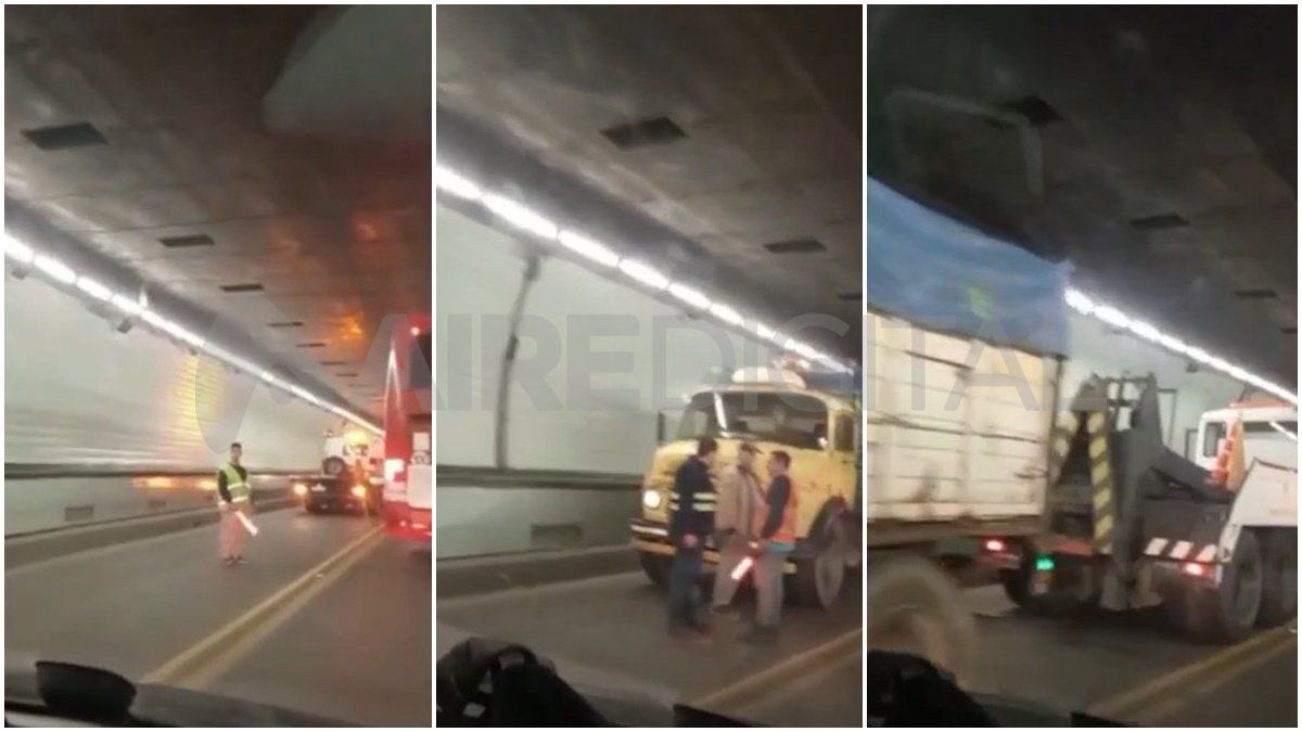 Se registran demoras en el tránsito del Túnel Subfluvial por el desperfecto mecánico de un camión.