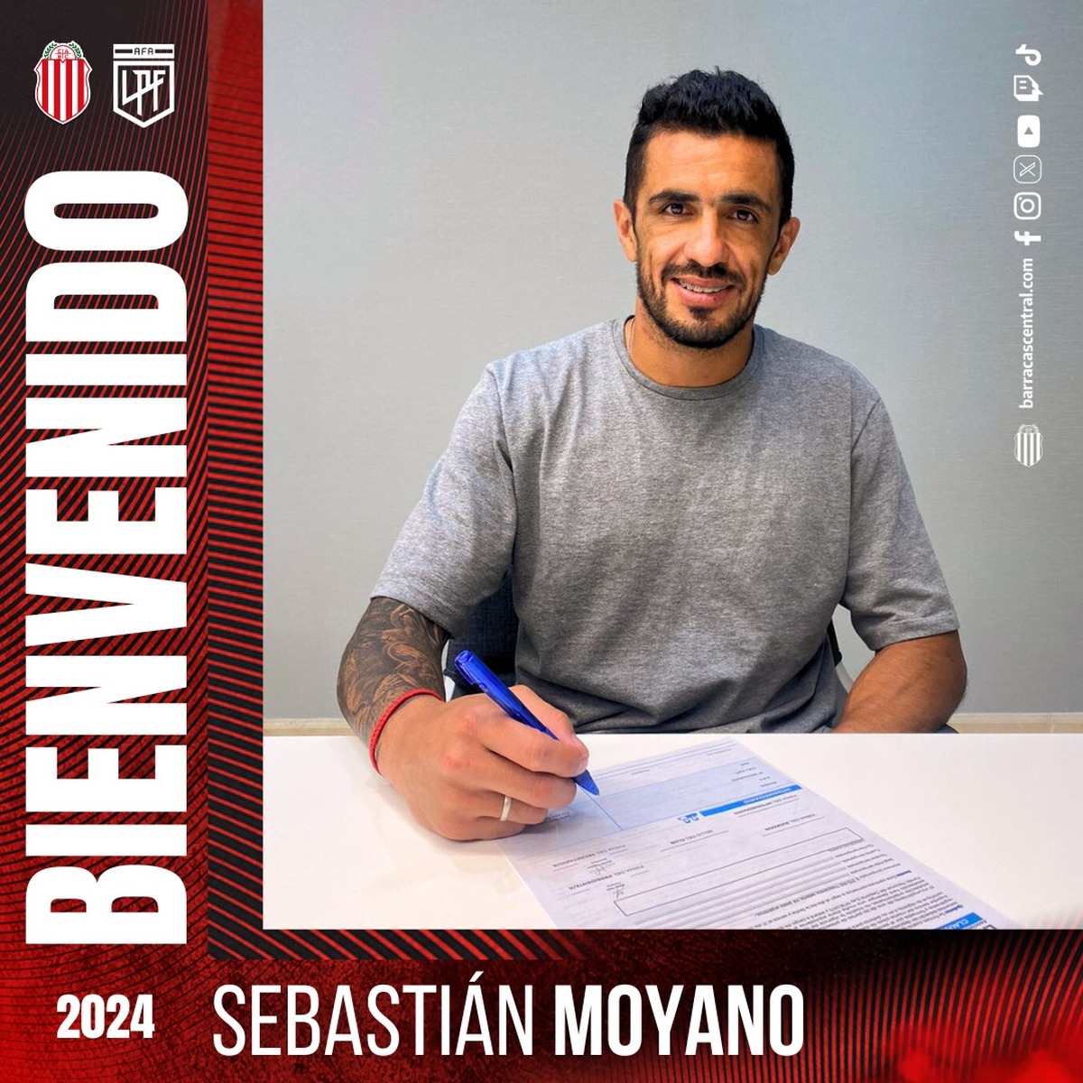 Sebastián Moyano, arquero con pasado en Unión, es refuerzo de Barracas Central. Sebastián Moyano, arquero con pasado en Unión, es refuerzo de Barracas Central.