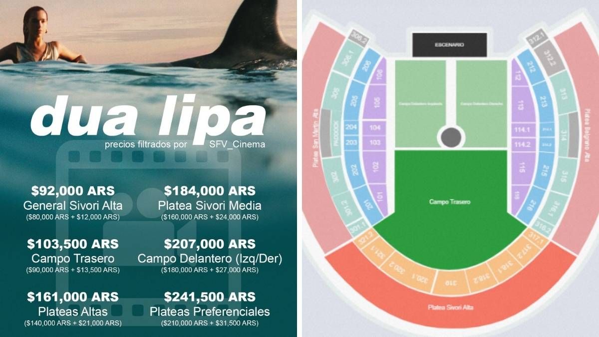 Dua Lipa dará un show en el estadio Monumental de River Plate. Dua Lipa dará un show en el estadio Monumental de River Plate. 