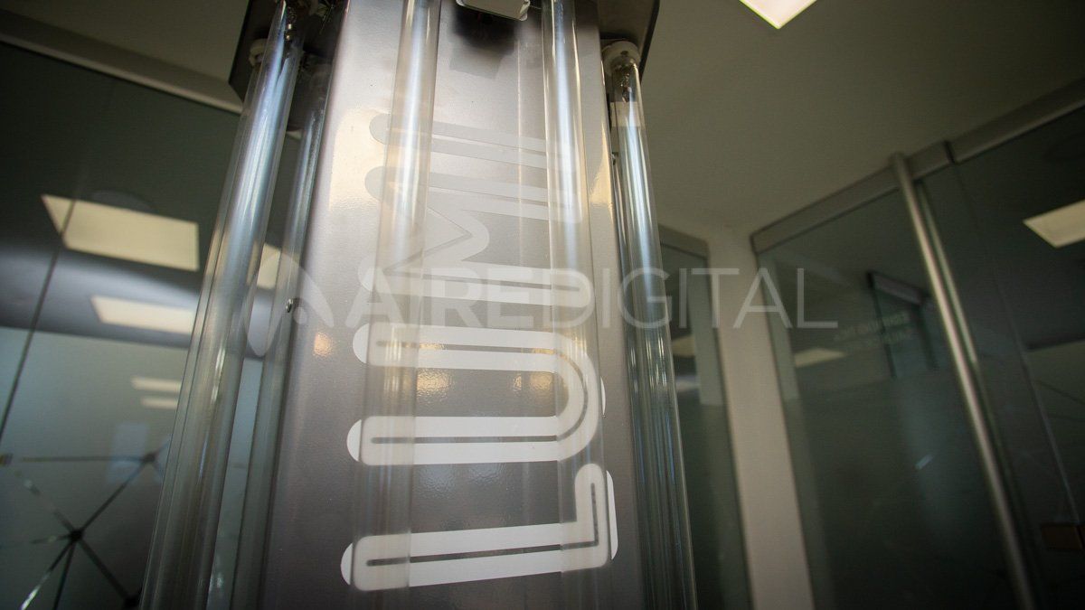 Lumi es un sistema de desinfección por luz ultravioleta germicida.