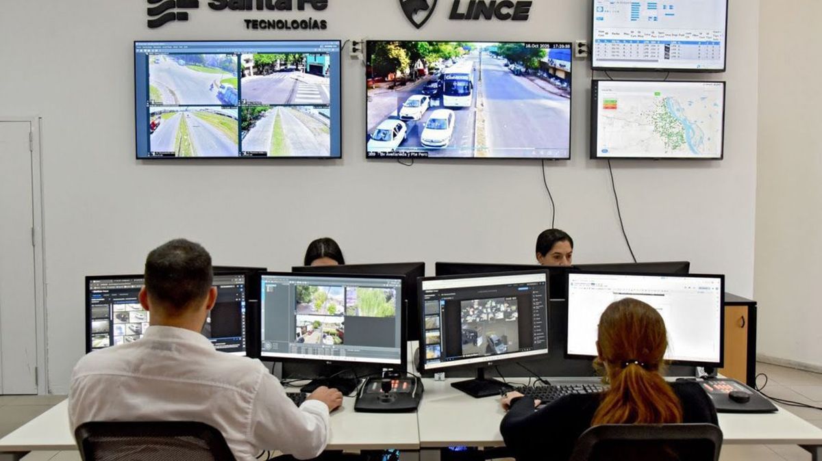 Programa Lince: Provincia moderniza la videovigilancia en la ciudad de Santa Fe con cámaras que incorporan Inteligencia Artificial.