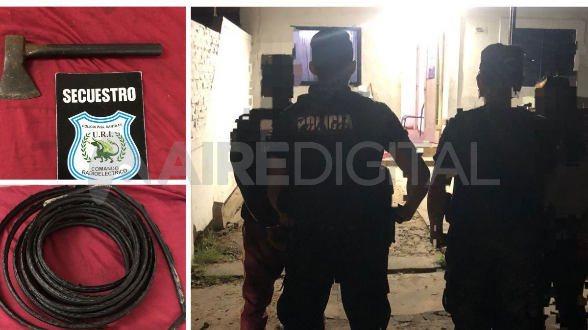 Ciudad de Santa Fe: los hacheros intentaron robar cables y terminaron presos