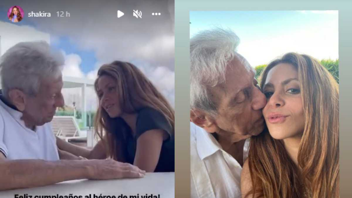 El conmovedor video de Shakira por los 91 años de su padre: Canto yo