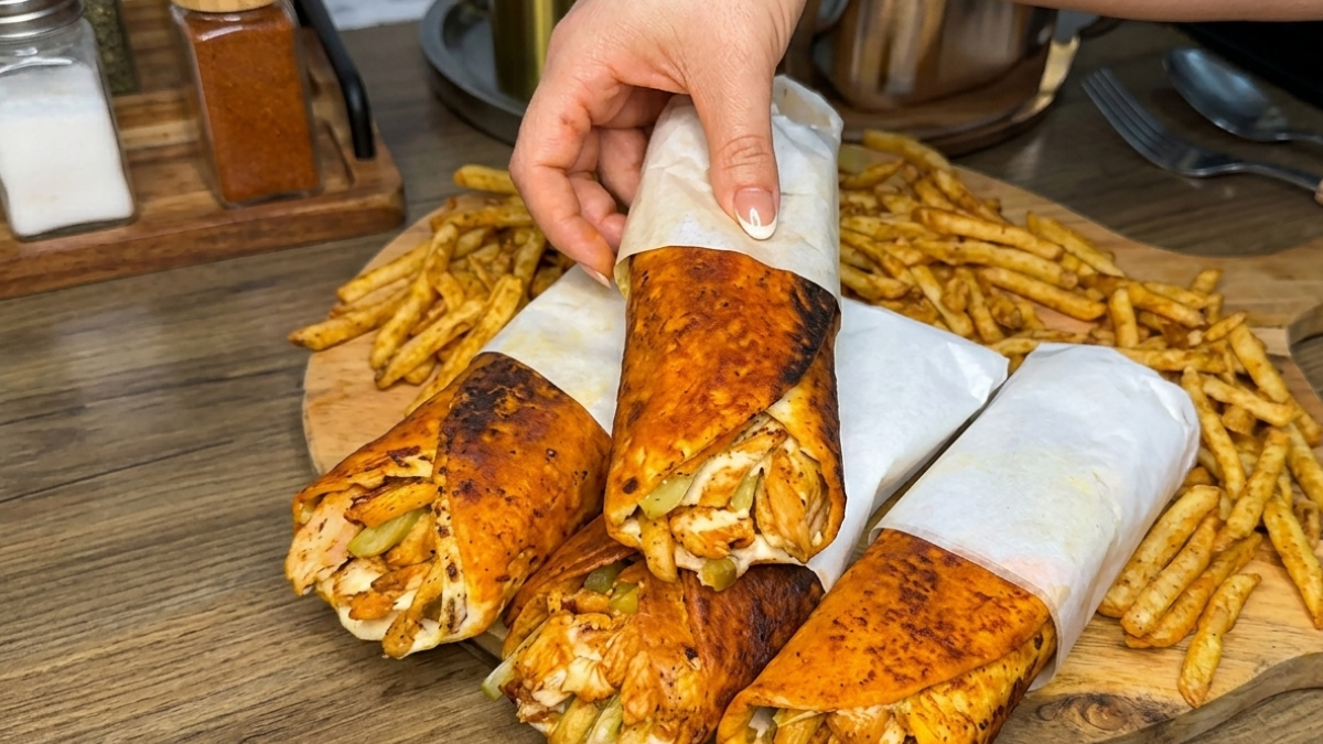 Shawarma de pollo crujiente: la receta fácil.