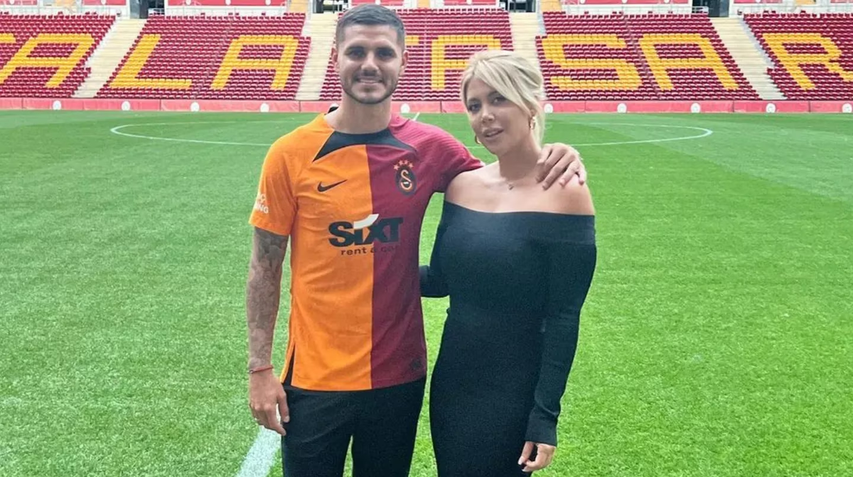 Mauro Icardi junto a Wanda Nara. Mauro Icardi junto a Wanda Nara.