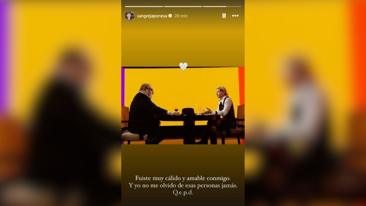 La publicación de la China Suárez por la muerte de Jorge Lanata. La publicación de la China Suárez por la muerte de Jorge Lanata.