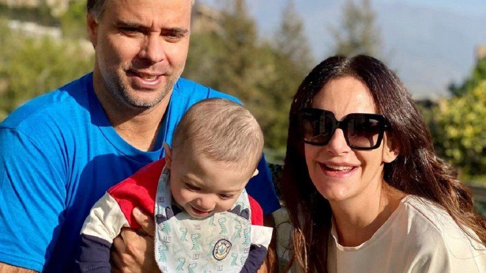 Luciana Aymar y Fernando González, junto a Felix.