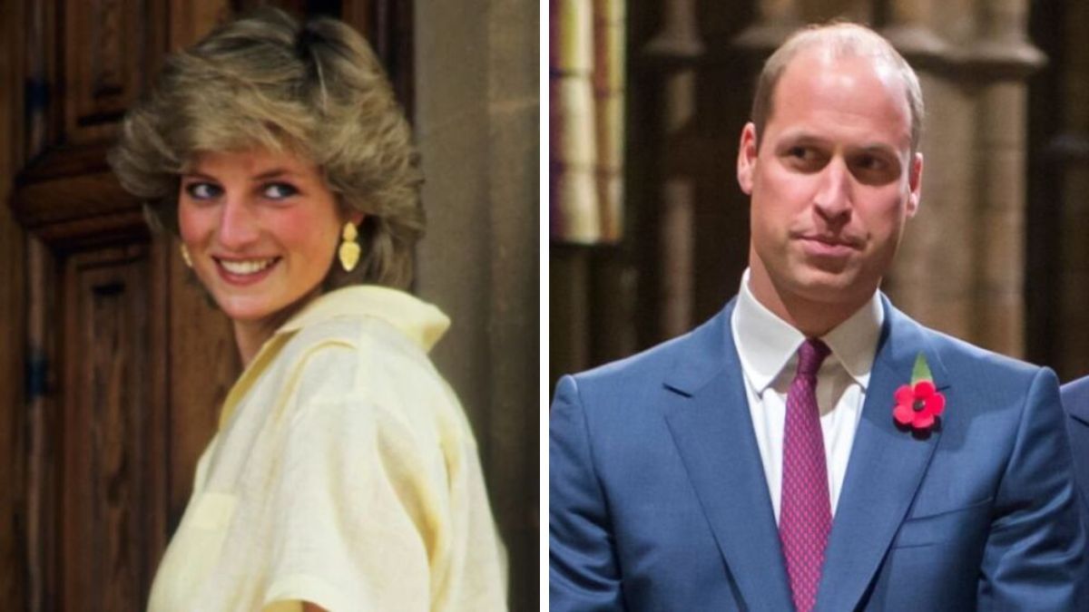 El príncipe William recordó a su madre con una imagen capturada antes del nacimiento del príncipe Harry.