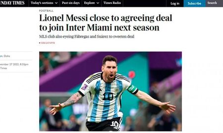 Un diario británico revela que Messi ya arribó a acuerdo para sumarse al Inter Miami en 2023 Un diario británico revela que Messi ya arribó a acuerdo para sumarse al Inter Miami en 2023