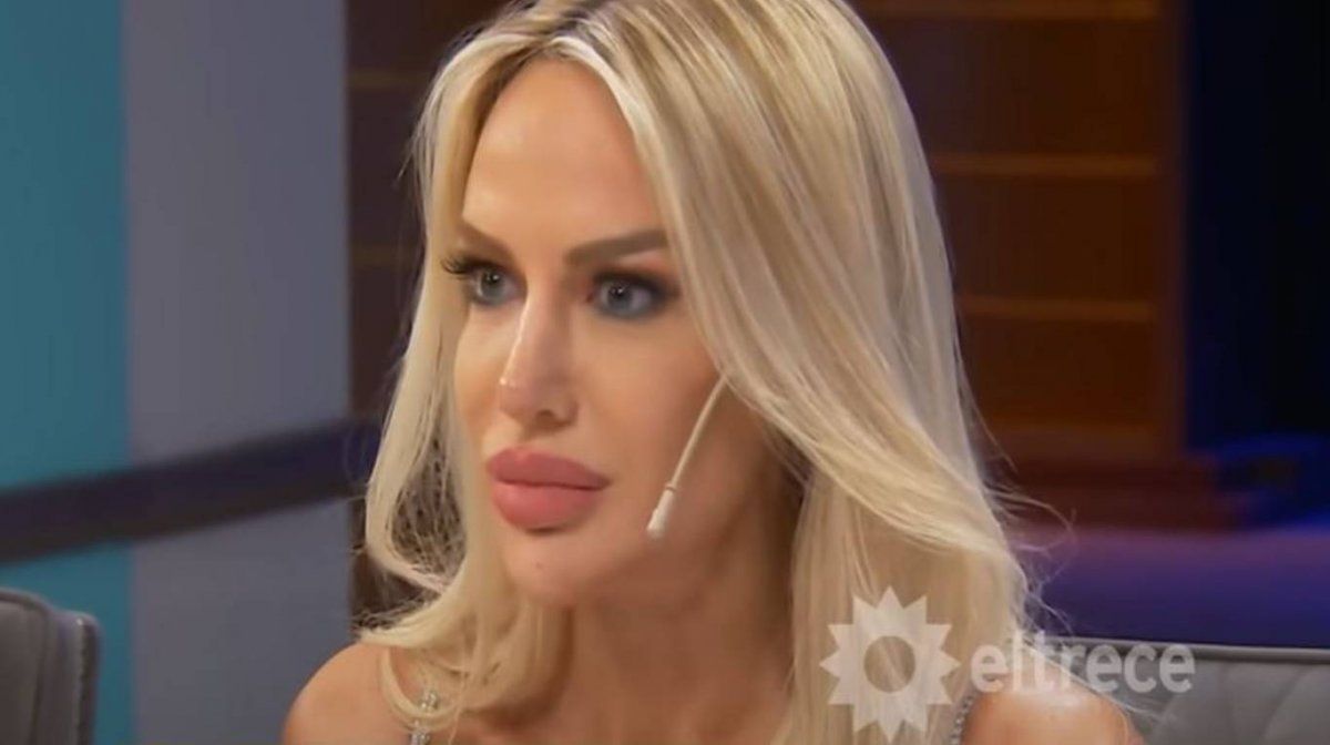 Luciana Salazar en el programa de Mirtha Legrand: los televidentes aseguran que se aumentó el tamaño de los labios.
