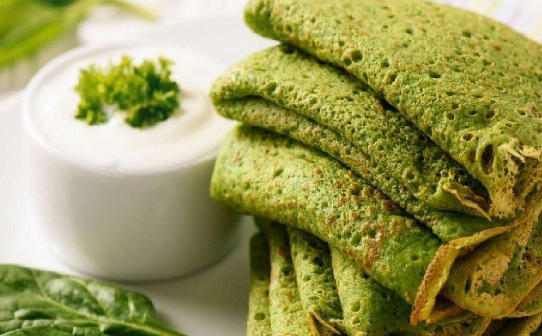 Cómo hacer crepes de espinaca sin harina