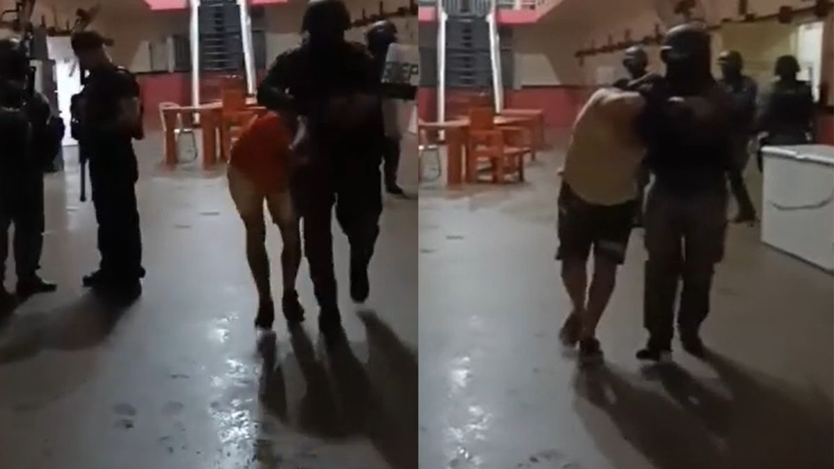 Dos videos registraron el momento en que agentes del Grupo de Operaciones Especiales Penitenciarias de Santa Fe ingresaron al pabellón 9 de la cárcel de Piñero. Dos videos registraron el momento en que agentes del Grupo de Operaciones Especiales Penitenciarias de Santa Fe ingresaron al pabellón 9 de la cárcel de Piñero.