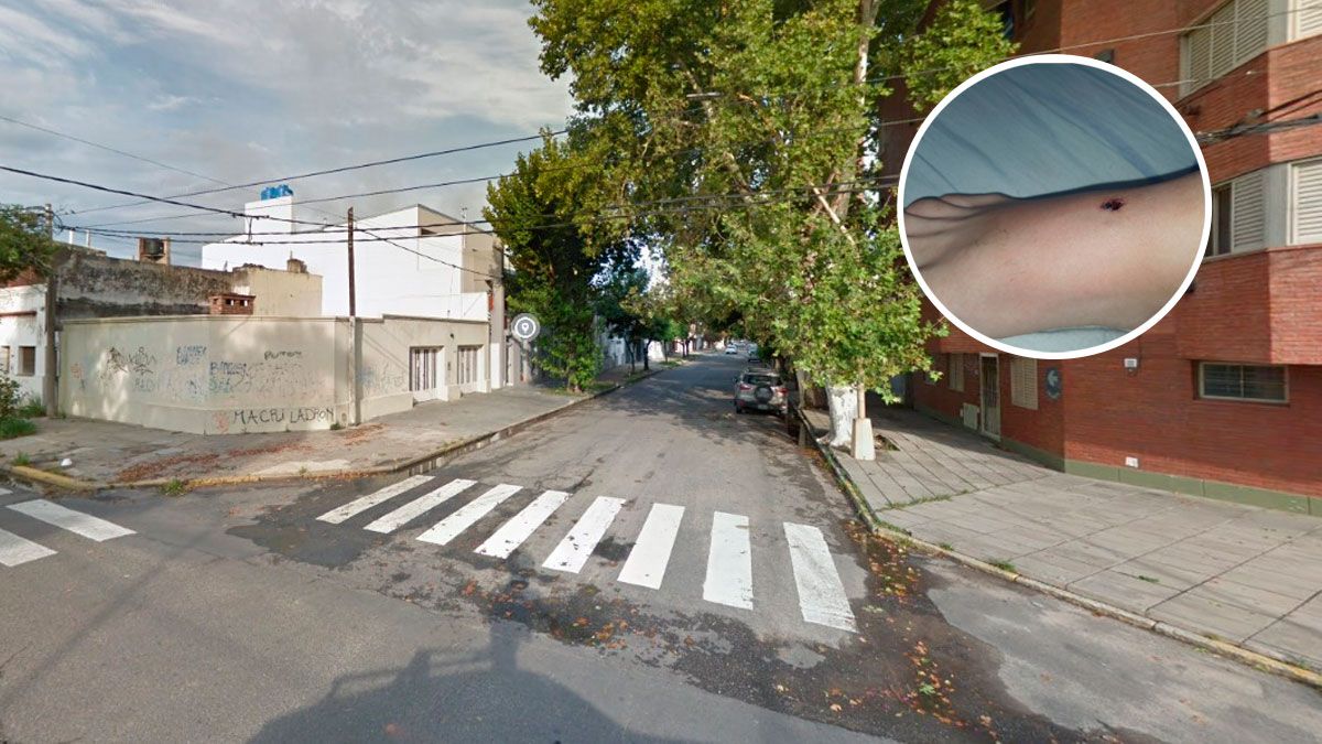 El joven fue baleado en la zona de Chacabuco y Las Heras