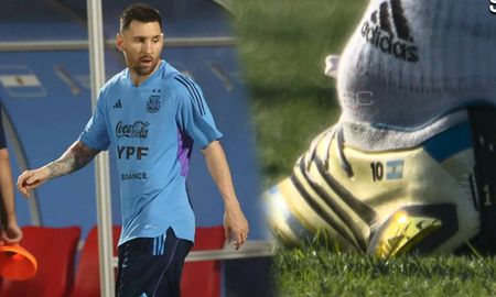 La imagen de uno de los tobillos de Lionel Messi que preocupa a los argentinos a horas del partido ante Arabia Saudita, por el Mundial Qatar 2022. La imagen de uno de los tobillos de Lionel Messi que preocupa a los argentinos a horas del partido ante Arabia Saudita, por el Mundial Qatar 2022.