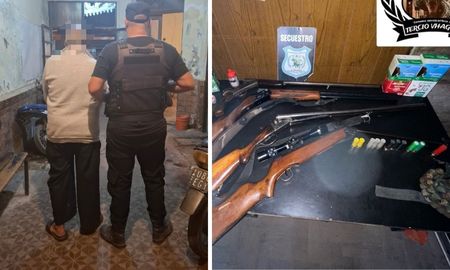 Otro abuelo pistolero: lo detuvieron en Guadalupe Oeste Otro abuelo pistolero: lo detuvieron en Guadalupe Oeste
