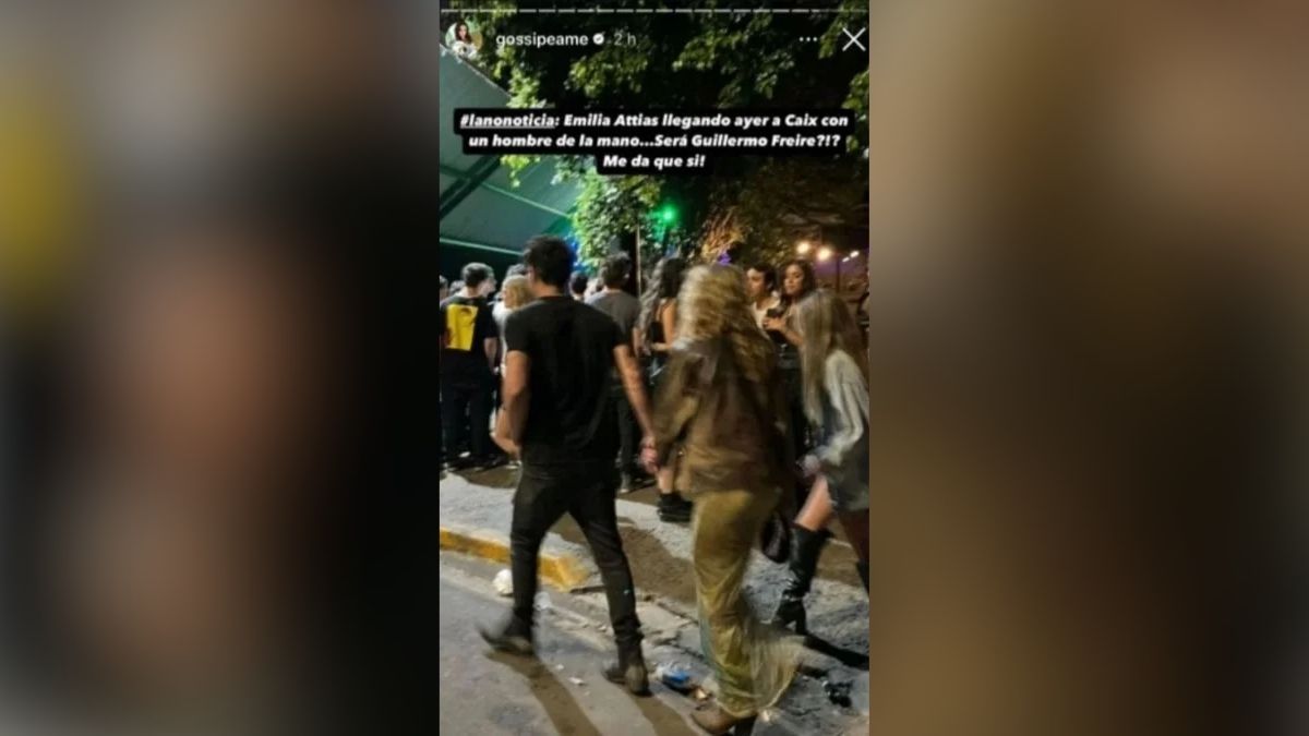 La foto de Emilia Attias que levantó sospechas. La foto de Emilia Attias que levantó sospechas.