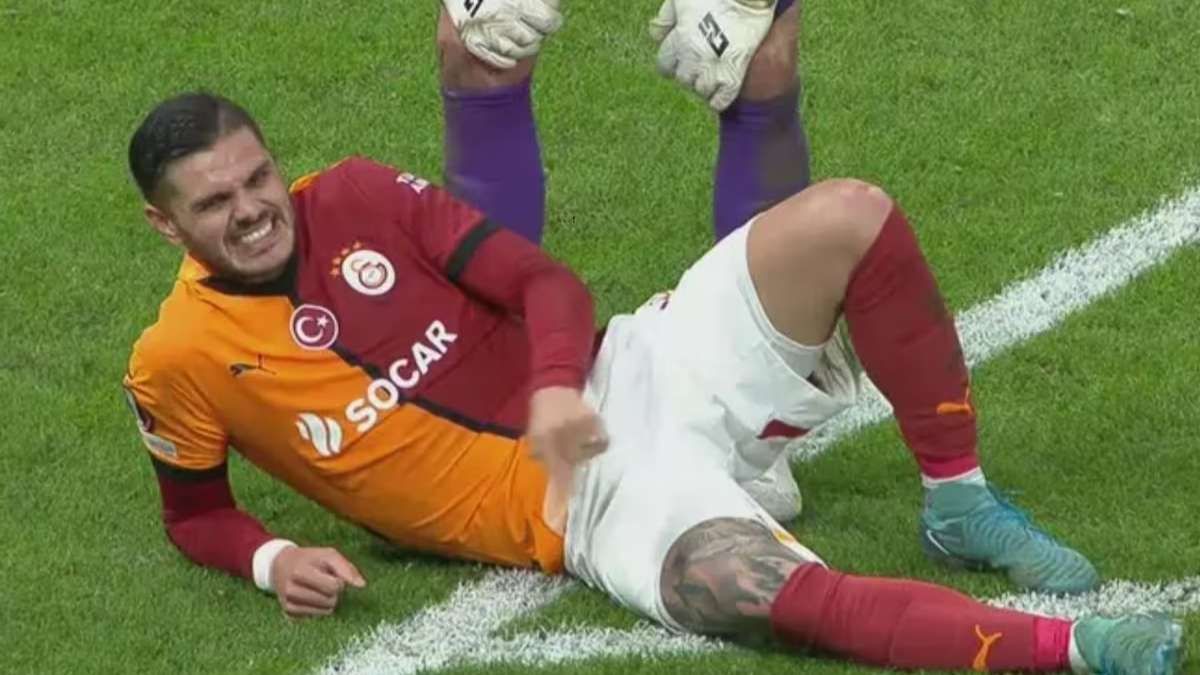 La foto de Mauro Icardi lesionado que despertó dudas. La foto de Mauro Icardi lesionado que despertó dudas.