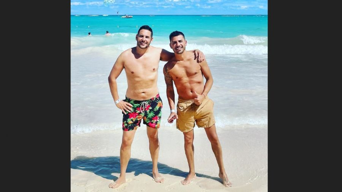 RODRIGO LUSSICH Y SU NOVIO JUAN PABLO KILDOFF. 