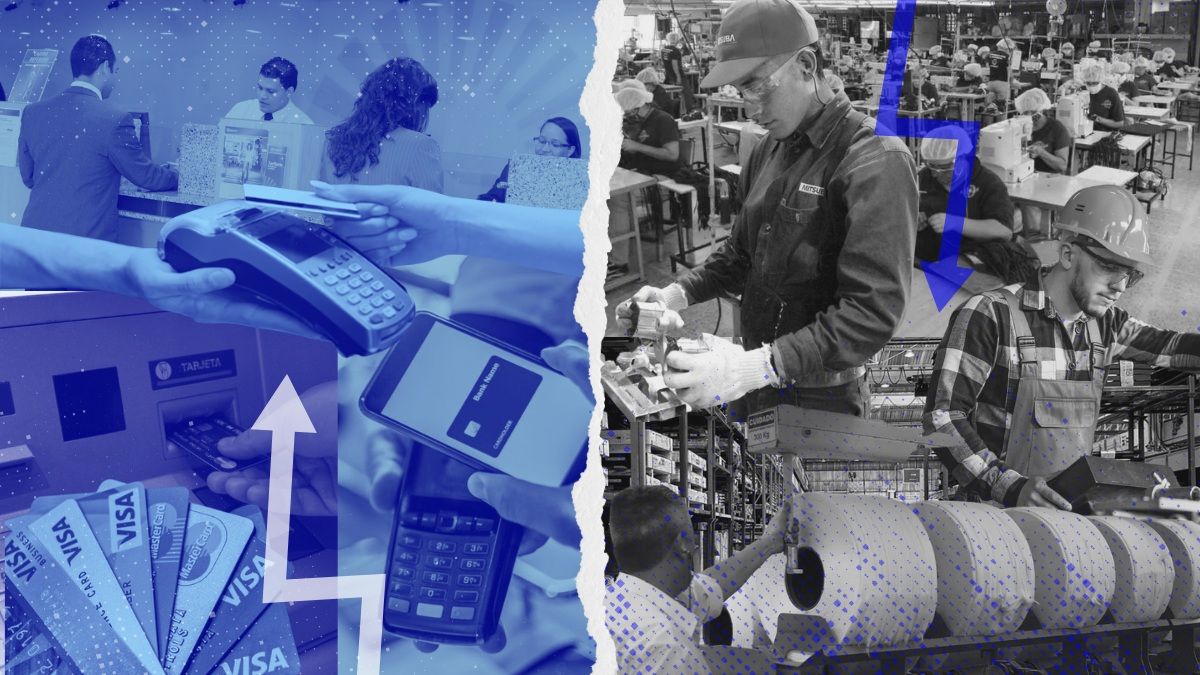 La Intermediación Financiera no para de crecer y la industria no para de caer