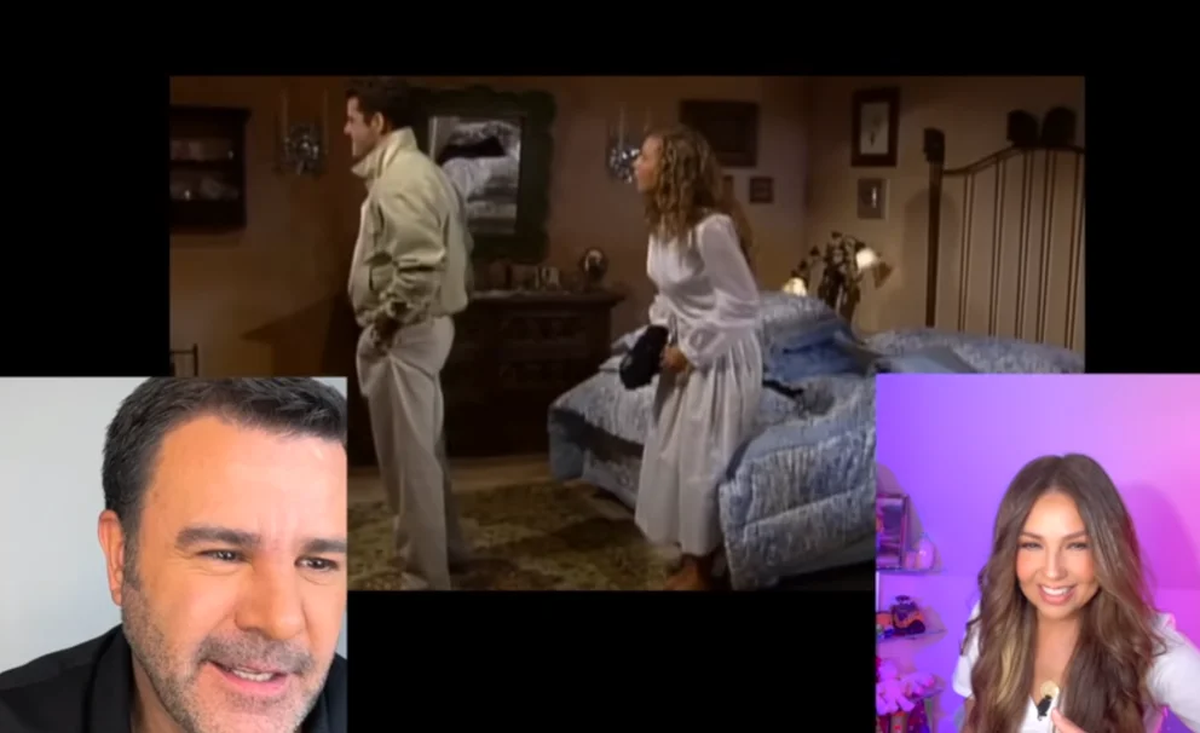 Thal&iacute;a y Eduardo Capetillo se reencontraron virtualmente.