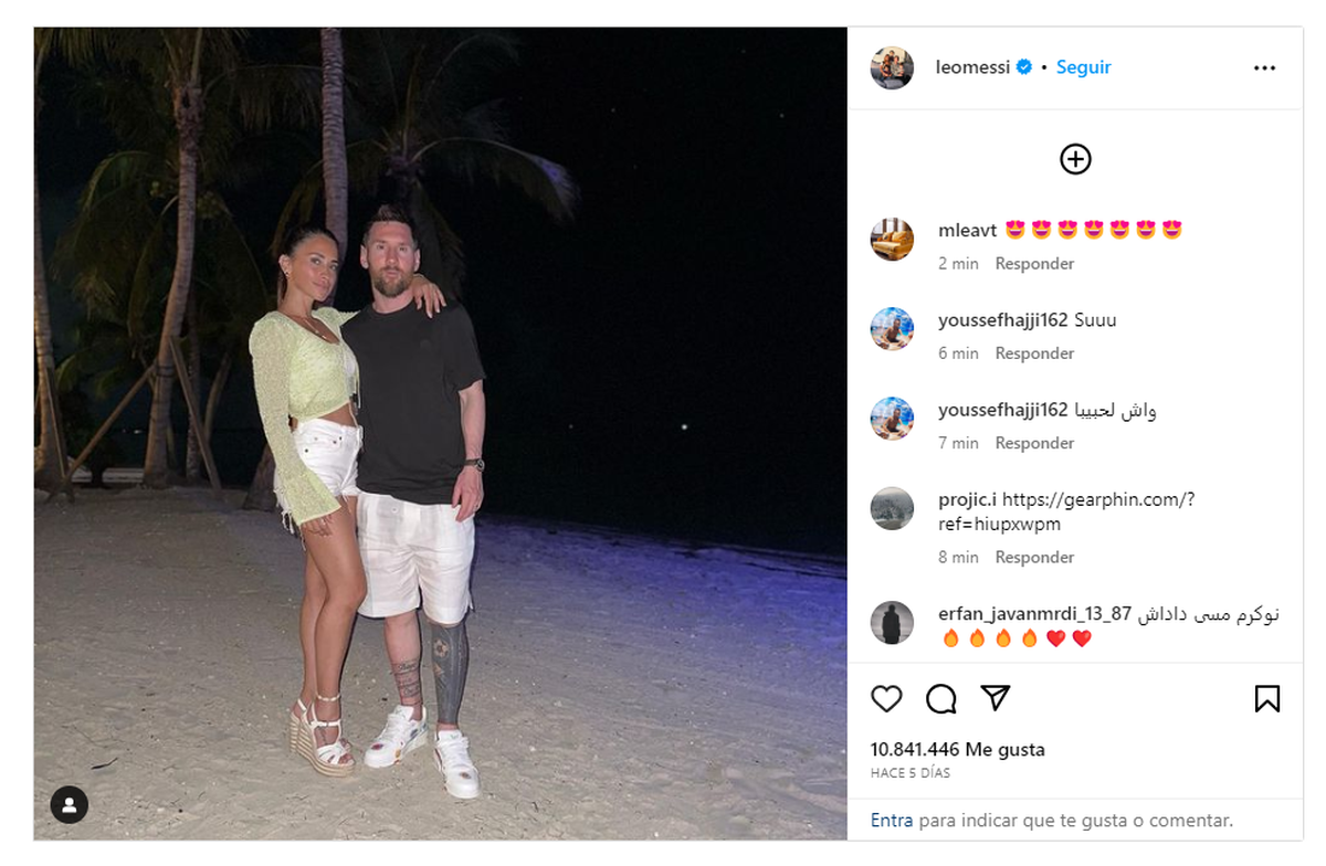 Lionel Messi hizo una publicación Antonela Roccuzzo. Lionel Messi hizo una publicación Antonela Roccuzzo.