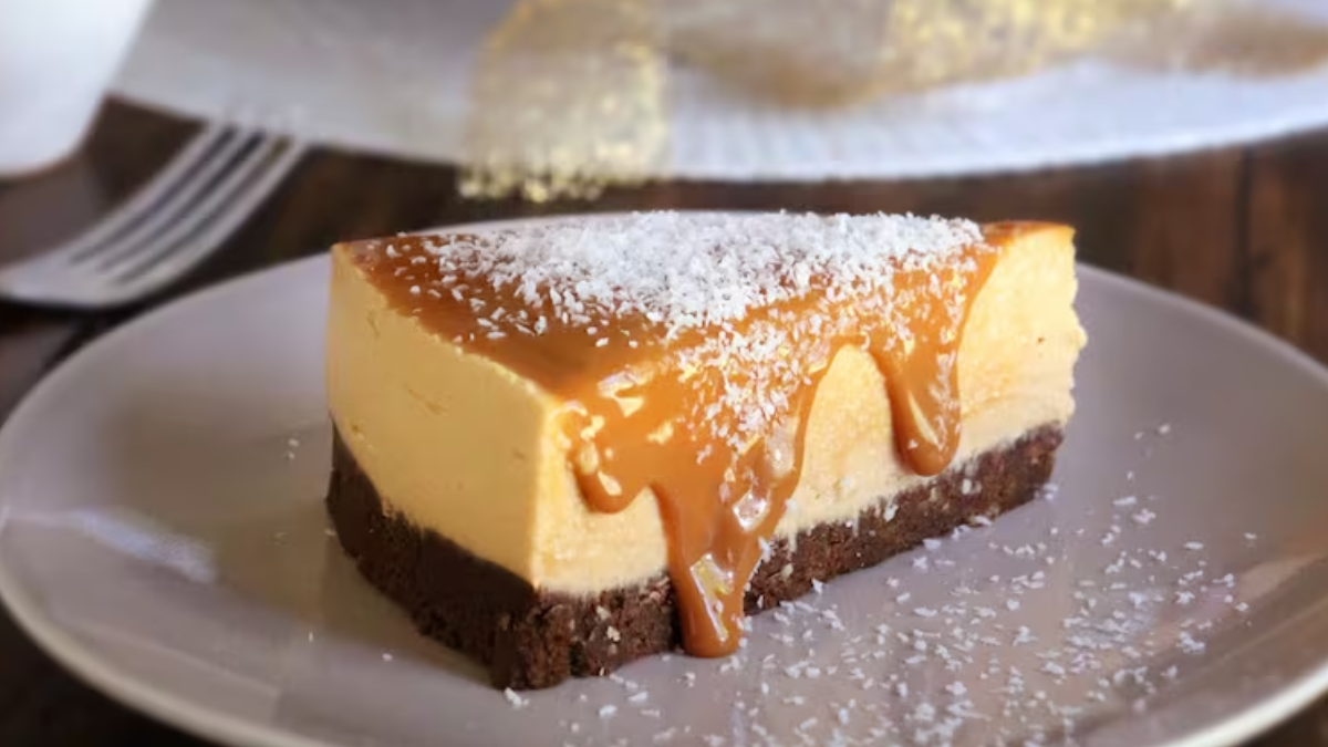 La combinación perfecta de queso y dulce de leche en un cheesecake irresistible.