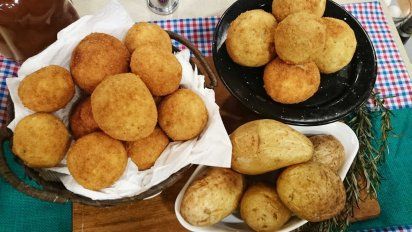 Bombas de papas rellenas de jamón y queso: una receta deliciosa para el almuerzo