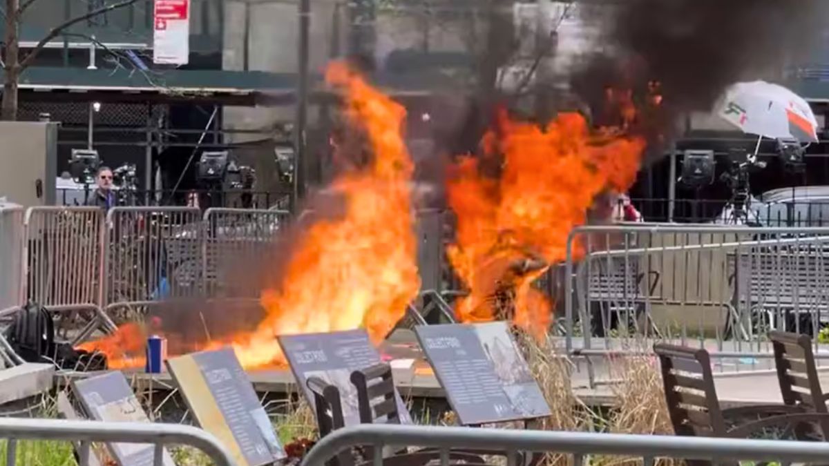 Un hombre se prendió fuego