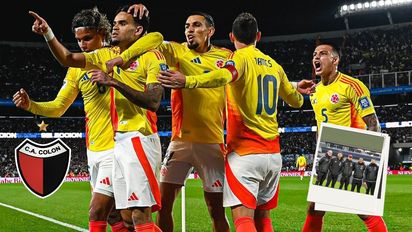 Es argentino, jugó en Colón y ahora lleva la camiseta de Colombia: la foto en plena cancha del Monumental