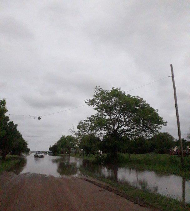 Calles de Marcelino Escalada el domingo despu&eacute;s de las intensas lluvias