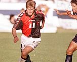 Claudio Enría y Marcelo Gómez, dos de los protagonistas de un partido inolvidable.