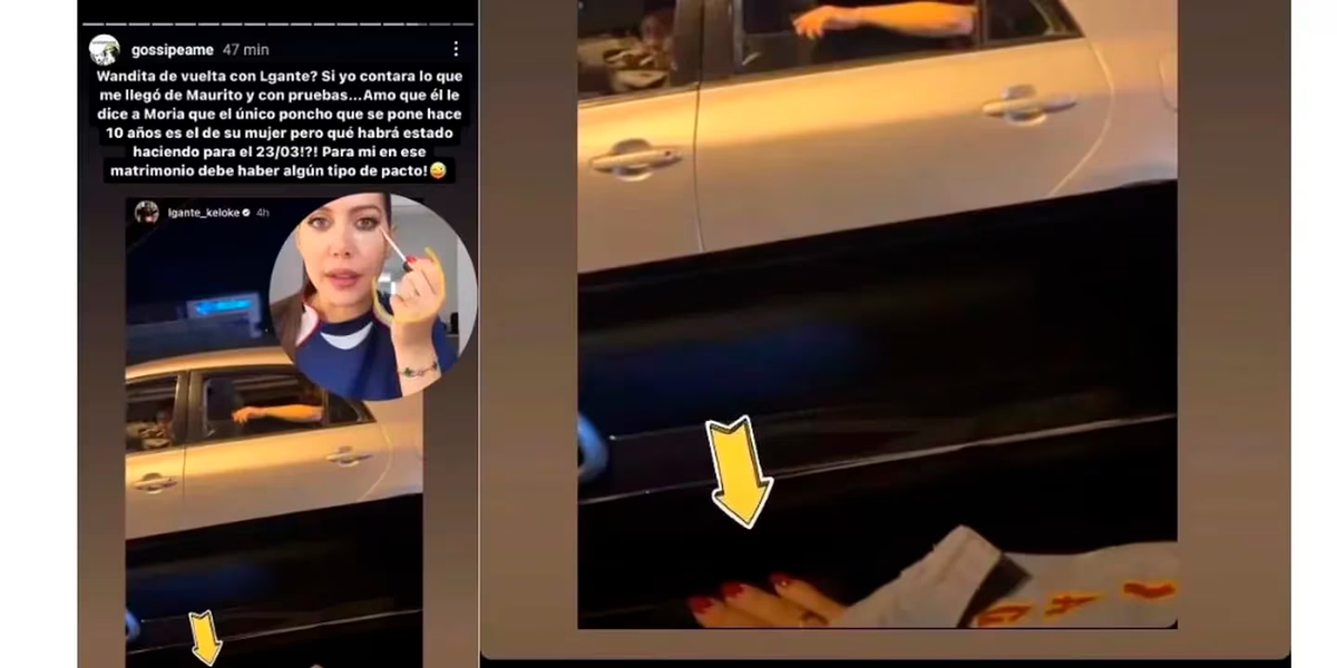 Wanda Nara se habría visto con L-Gante.