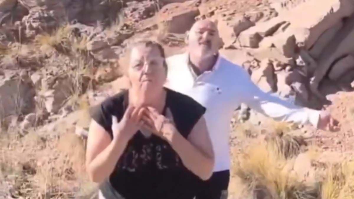 Un grupo de turistas fue filmado vandalizando la naturaleza en el dique Potrerillos