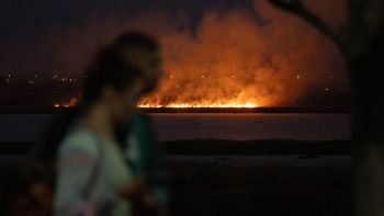 Fuego en los bañados: impactante incendio sorprendió a los santafesinos en la costanera